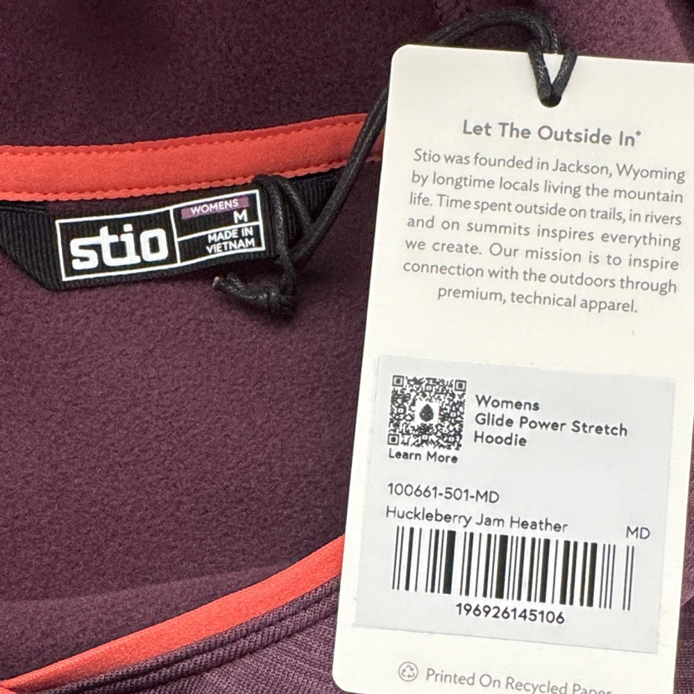 Stio Women's Power Glide Stretch
Hoodie NWT Size Medium Huckleberry - Picture 10 of 14